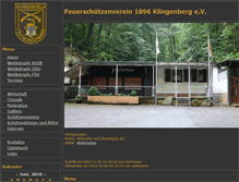 Tablet Screenshot of feuerschuetzenverein1896.de